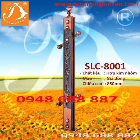 Trụ lan can hơp kim nhôm SLC-8001