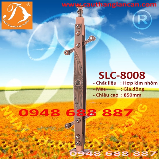 Trụ lan can hơp kim nhôm SLC-8008