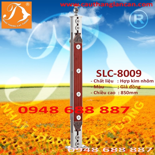 Trụ lan can hơp kim nhôm SLC-8009
