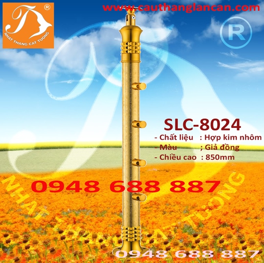 Trụ lan can hơp kim nhôm SLC-8024