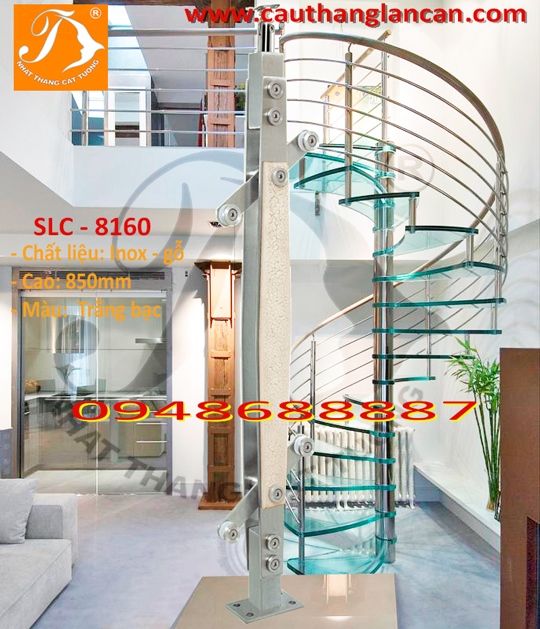 Trụ cầu thang Inox SLC-8160