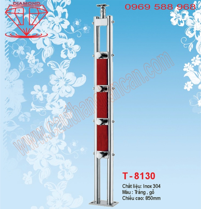 Trụ lan can inox T8130