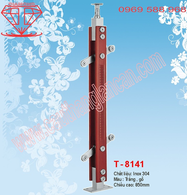 Trụ lan can inox T8141